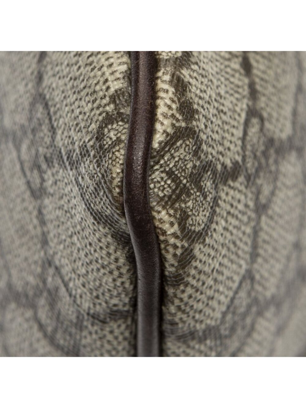 ★SOLD★ Gucci Flat Tote Brown Beige Supreme Canvas - Picture 7 of 10